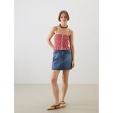 Lc Waikiki Yeni Sezon Dar Fit Mini Jean Etek - Mavi - XS