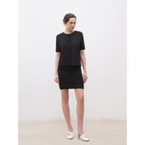Lc Waikiki Yeni Sezon Dar Fit Triko Mini Etek - Siyah