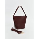 Lc Waikiki Yeni Sezon Deri Gorunumlu Cikarilabilir Askili Kadin Omuz Cantasi - S5KF03Z8 - Bordo
