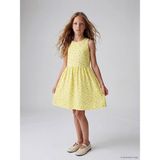 Lc Waikiki Yeni Sezon Desenli Kız Çocuk Elbise - Sarı - 5 - 6 Yaş