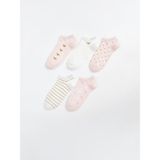 Lc Waikiki Yeni Sezon Desenli Kız Çocuk Patik Çorap 5'li - 30 - 32 - Pembe