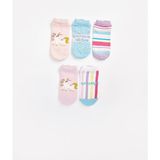 Lc Waikiki Yeni Sezon Desenli Kiz Cocuk Patik Corap 5'li - S50499Z4 - Pembe - 30 - 32