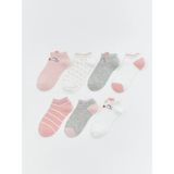 Lc Waikiki Yeni Sezon Desenli Kız Çocuk Patik Çorap 7'li - 36 - 38 - Pembe