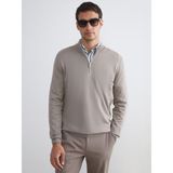Lc Waikiki Yeni Sezon Dik Yaka Erkek Triko Kazak - Bej - 2XL