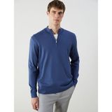 Lc Waikiki Yeni Sezon Dik Yaka Erkek Triko Kazak - Indigo - XL