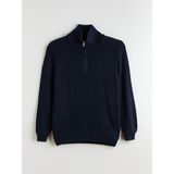 Lc Waikiki Yeni Sezon Dik Yaka Erkek Triko Kazak - Lacivert - XL