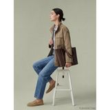 Lc Waikiki Yeni Sezon Dik Yaka Kadın Gabardin Ceket - 36 - Haki
