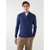 Lc Waikiki Yeni Sezon Dik Yaka Uzun Kollu Erkek Triko Kazak - Indigo - M