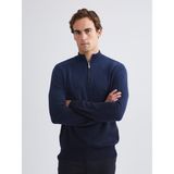 Lc Waikiki Yeni Sezon Dik Yaka Uzun Kollu Erkek Triko Kazak - Lacivert - 2XL