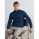 Lc Waikiki Yeni Sezon Dik Yaka Uzun Kollu Erkek Triko Kazak - Petrol - 2XL