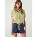 Lc Waikiki Yeni Sezon Dokulu Armürlü Kadın Gömlek - 2XL - Yeşil