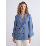 Lc Waikiki Yeni Sezon Dokulu Kadın Ceket - Indigo - 36
