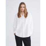 Lc Waikiki Yeni Sezon Dokulu Oversize Kadın Gömlek - 44 - Ekru