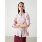 Lc Waikiki Yeni Sezon Dokulu Oversize Kadin Gomlek - S5I336Z8 - Pembe