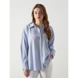 Lc Waikiki Yeni Sezon Dokulu Oversize Kadın Gömlek - XL - 2XL - Yeşil