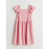 Lc Waikiki Yeni Sezon Düz Fırfırlı Kız Çocuk Elbise - 11 - 12 Yaş - Pembe