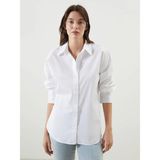 Lc Waikiki Yeni Sezon Düz Oversize Kadın Gömlek - Ekru