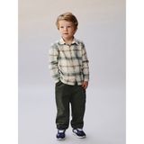 Lc Waikiki Yeni Sezon Ekose Erkek Bebek Gömlek ve Pantolon 2'li - Ekru - 1 - 3 Ay