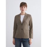 Lc Waikiki Yeni Sezon Ekose Kadın Blazer Ceket - Kahverengi - 40