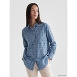 Lc Waikiki Yeni Sezon Ekose Oversize Kadın Gömlek - 42 - Mavi