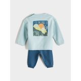Lc Waikiki Yeni Sezon Erkek Bebek Sweatshirt ve Eşofman Alt 2'li - Yeşil - 6 - 9 Ay