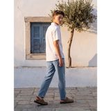 Lc Waikiki Yeni Sezon Erkek Çocuk Keten Karışımlı Pantolon - Mavi - 9 - 10 Yaş