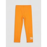 Lc Waikiki Yeni Sezon Etiket Detaylı Kız Çocuk Tayt - Turuncu - 10 - 11 Yaş
