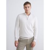 Lc Waikiki Yeni Sezon Fermuarlı Dik Yaka Erkek Triko Kazak - Bej - 2XL