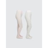 Lc Waikiki Yeni Sezon Fiyonk Desenli Kiz Cocuk Ince Kulotlu Corap 2'li - S57561Z4 - Pembe - 3 - 4 Yaş