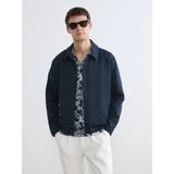 Lc Waikiki Yeni Sezon Gabardin Rahat Kalıp Gömlek Yaka Erkek Ceket - XL - Lacivert