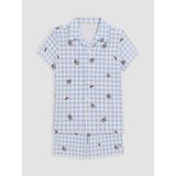 Lc Waikiki Yeni Sezon Gömlek Yaka Erkek Çocuk Şortlu Pijama Takımı - 6 - 7 Yaş