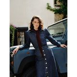 Lc Waikiki Yeni Sezon Gömlek Yaka Kadın Jean Ceket - 2XL - İndigo