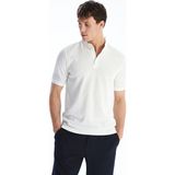 Lc Waikiki Yeni Sezon Hakim Yaka Erkek Tişört - Ekru - 2XL