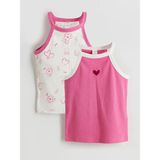 Lc Waikiki Yeni Sezon Halter Yaka Kız Çocuk Atlet 2'li - Fuşya - 2 - 3 Yaş