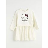 Lc Waikiki Yeni Sezon Hello Kitty Baskılı Dantelli Kız Çocuk Elbise - Bej - 3 - 4 Yaş
