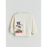 Lc Waikiki Yeni Sezon Hello Kitty Baskılı Kalın Kız Bebek Sweatshirt - Ekru - 1 - 2 Yaş