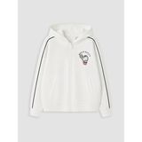 Lc Waikiki Yeni Sezon Hello Kitty Baskılı Kız Çocuk Fermuarlı Sweatshirt - Ekru - 8 - 9 Yaş