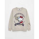 Lc Waikiki Yeni Sezon Hello Kitty Baskılı Kız Çocuk Kalın Sweatshirt - Gri - 12 - 13 Yaş