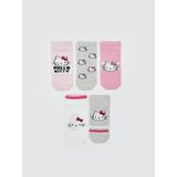 Lc Waikiki Yeni Sezon Hello Kitty Desenli Kız Çocuk Patik Çorap 5'li - 30 - 32 - Pembe
