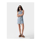 LC Waikiki yeni sezon İndigo Gömlek Yaka Mini Jean Elbise