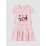 Lc Waikiki Yeni Sezon K-Pop Demon Hunters Baskılı Kız Çocuk Elbise - Pembe - Leylak - 7 - 8 Yaş