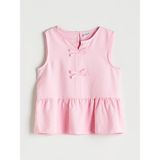 Lc Waikiki Yeni Sezon Kaçık Yaka Fiyonk Detaylı Kız Çocuk Bluz - Pembe - 12 - 13 Yaş