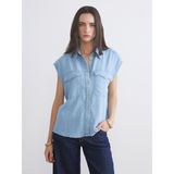 Lc Waikiki Yeni Sezon Kadın Jean Gömlek - XS - Indigo