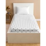 Lc Waikiki Yeni Sezon Kalp Desenli Tek Kişilik Lastikli Çarşaf - 100x200