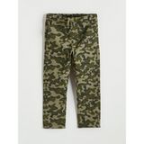 Lc Waikiki Yeni Sezon Kamuflaj Desenli Erkek Çocuk Gabardin Pantolon - Yeşil - 3 - 4 Yaş