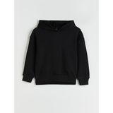 Lc Waikiki Yeni Sezon Kapüşonlu Basic Kız Çocuk Sweatshirt - Siyah - 7 - 8 Yaş
