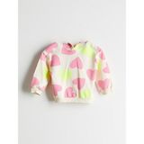 Lc Waikiki Yeni Sezon Kapüşonlu Baskılı Kız Çocuk Sweatshirt - Ekru - 1 - 2 Yaş