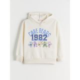 Lc Waikiki Yeni Sezon Kapüşonlu Care Bears Baskılı Kız Çocuk Sweatshirt - Ekru - 12 - 13 Yaş