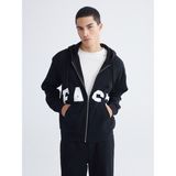 Lc Waikiki Yeni Sezon Kapüşonlu Erkek Fermuarlı Sweatshirt - Siyah