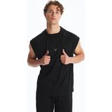 Lc Waikiki Yeni Sezon Kapüşonlu Erkek Kolsuz Tişört - Siyah - 2XL